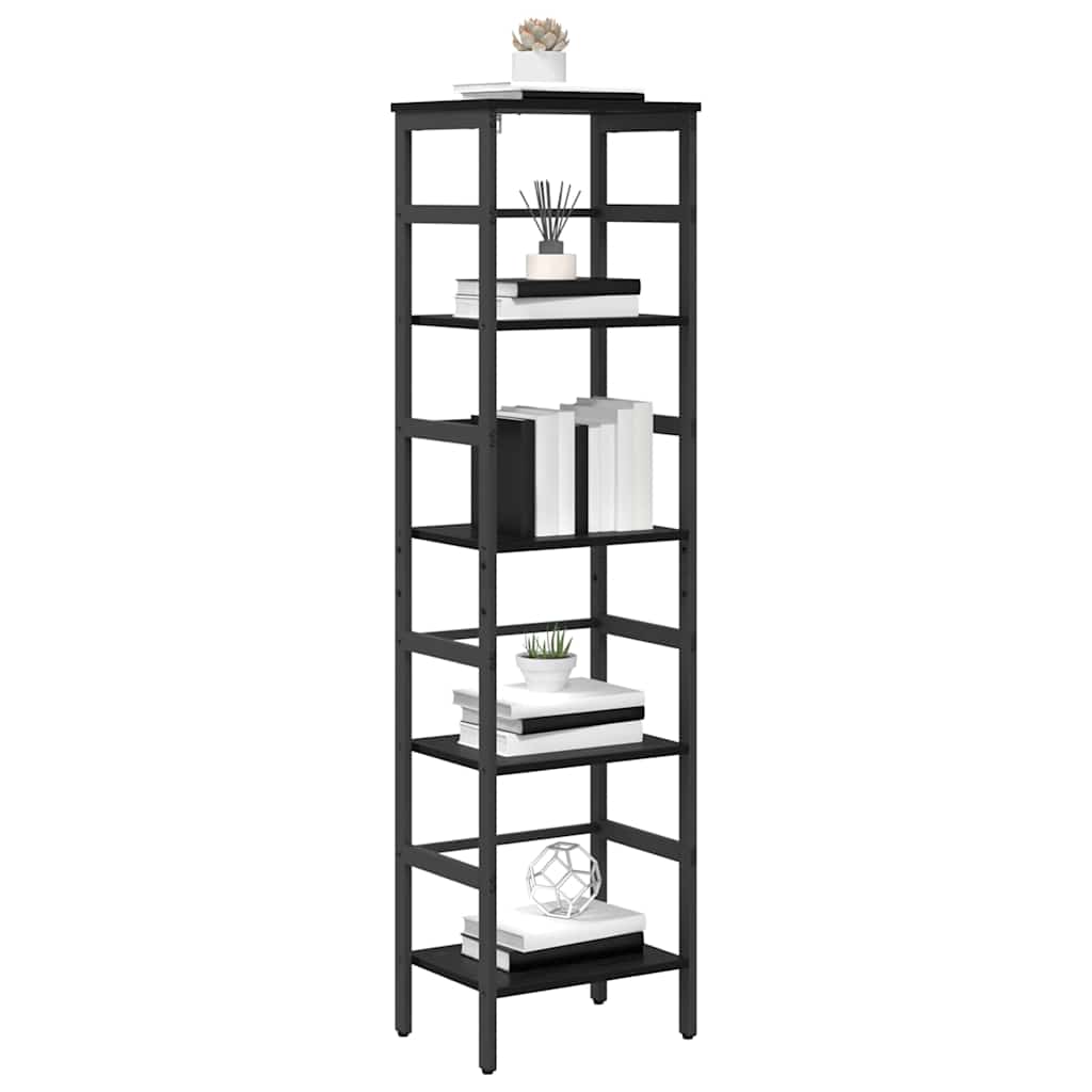Vidaxl boekenkast 4-laags 40 x 29,5 x 149 cm bewerkt hout zwart eiken