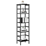 Vidaxl boekenkast 4-laags 40 x 29,5 x 149 cm bewerkt hout zwart eiken