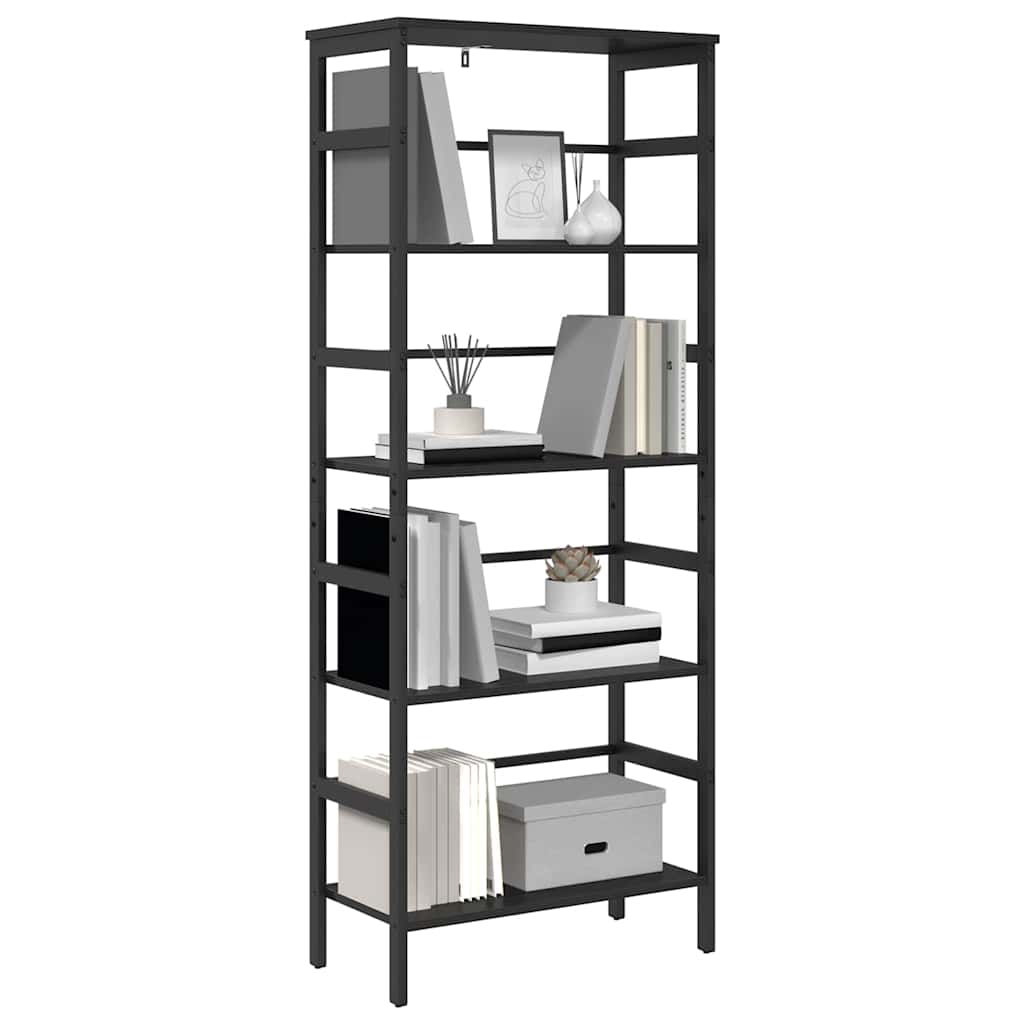 Vidaxl boekenkast 4-laags 60 x 29,5 x 149 cm bewerkt hout zwart eiken