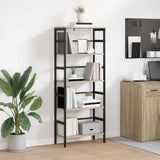 Vidaxl boekenkast 4-laags 60 x 29,5 x 149 cm bewerkt hout sonoma eiken