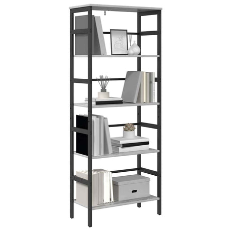 Vidaxl boekenkast 4-laags 60 x 29,5 x 149 cm bewerkt hout grijs sonoma