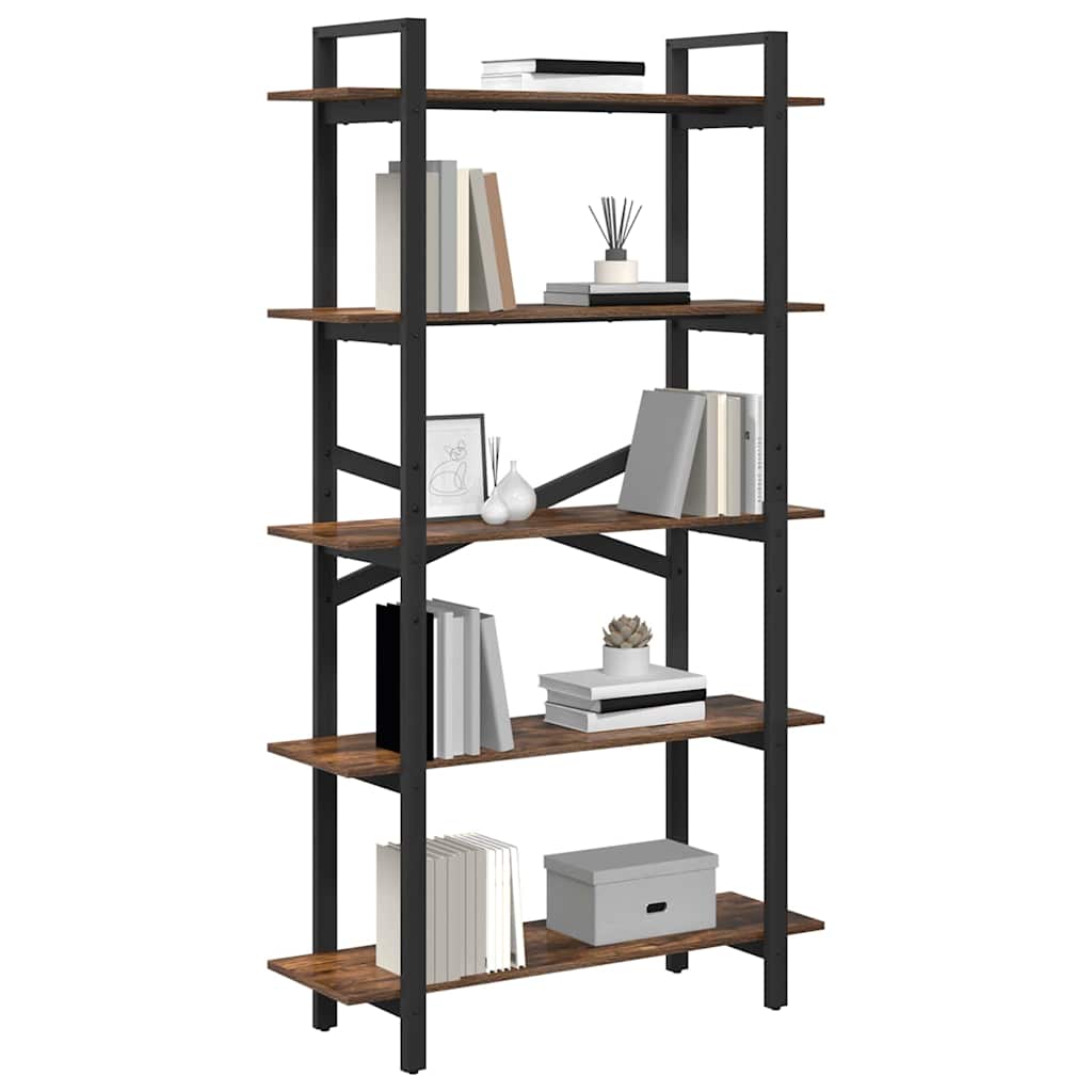 Vidaxl boekenkast 5-laags 100 x 33,5 x 178 cm bewerkt hout