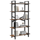 Vidaxl boekenkast 5-laags 100 x 33,5 x 178 cm bewerkt hout