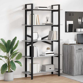 Vidaxl boekenkast 5-laags 100 x 33,5 x 178 cm bewerkt hout
