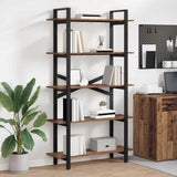 Vidaxl boekenkast 5-laags 100 x 33,5 x 178 cm bewerkt hout oud hout
