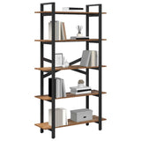 Vidaxl boekenkast 5-laags 100 x 33,5 x 178 cm bewerkt hout oud hout