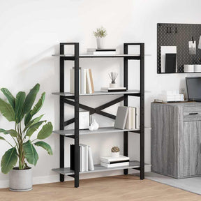 Vidaxl boekenkast grijs sonoma 100 x 33,5 x 140 cm bewerkt hout