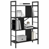 Vidaxl boekenkast 7-laags 75 x 30 x 123,5 cm bewerkt hout zwart eiken