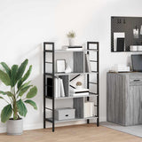 Vidaxl boekenkast grijs sonoma 75 x 30 x 123,5 cm bewerkt hout 7-laags