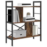 Vidaxl boekenkast 5-laags 75 x 30 x 91 cm bewerkt hout gerookt eiken