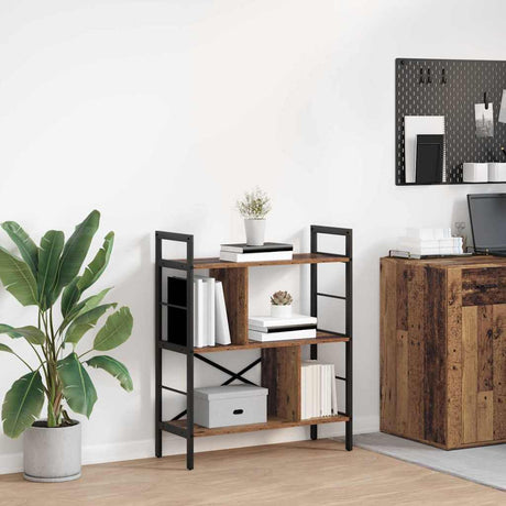 Vidaxl boekenkast 5-laags 75 x 30 x 91 cm bewerkt hout oud hout