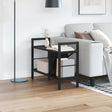 Vidaxl boekenkast 3-laags 75 x 30 x 58,5 cm bewerkt hout zwart eiken