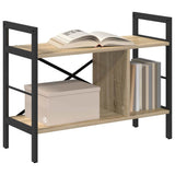 Vidaxl boekenkast 3-laags 75 x 30 x 58,5 cm bewerkt hout sonoma eiken