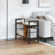 Vidaxl boekenkast gerookt eiken 75 x 30 x 58,5 cm bewerkt hout 3-laags
