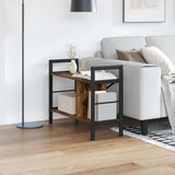 Vidaxl boekenkast gerookt eiken 75 x 30 x 58,5 cm bewerkt hout 3-laags