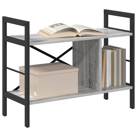 Vidaxl boekenkast grijs sonoma 75 x 30 x 58,5 cm bewerkt hout 3-laags
