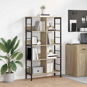 Vidaxl boekenkast 8-laags 82 x 32 x 144,5 cm bewerkt hout sonoma eiken