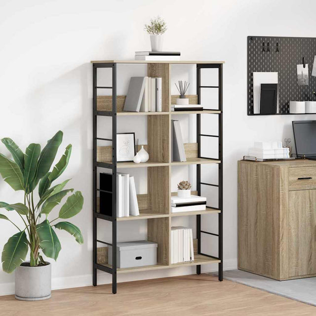 Vidaxl boekenkast 8-laags 82 x 32 x 144,5 cm bewerkt hout sonoma eiken