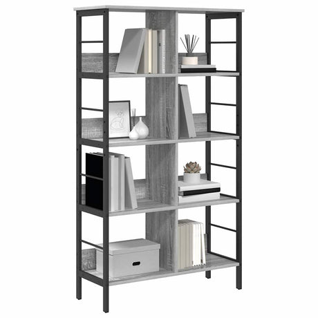 Vidaxl boekenkast grijs sonoma 82 x 32 x 144,5 cm bewerkt hout 8-laags