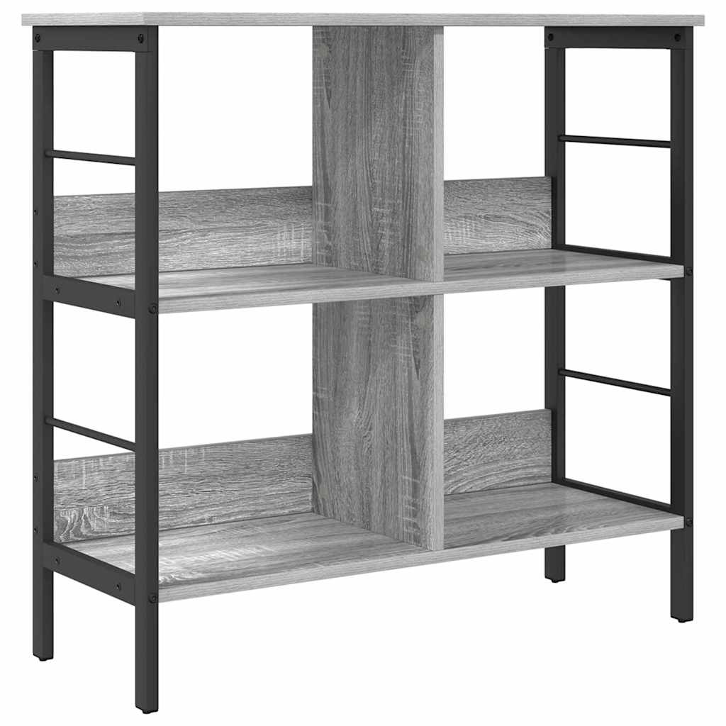 Vidaxl boekenkast 4-laags 82 x 32 x 79 cm bewerkt hout grijs sonoma