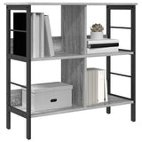 Vidaxl boekenkast 4-laags 82 x 32 x 79 cm bewerkt hout grijs sonoma