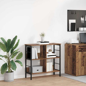 Vidaxl boekenkast 4-laags 82 x 32 x 79 cm bewerkt hout oud hout