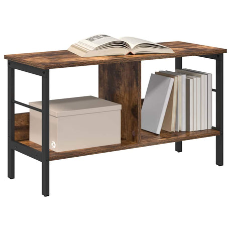 Vidaxl boekenkast 2-laags 82 x 32 x 47 cm bewerkt hout gerookt eiken
