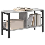Vidaxl boekenkast 2-laags 82 x 32 x 47 cm bewerkt hout grijs sonoma