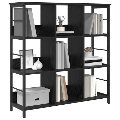 Vidaxl boekenkast 9-laags 102 x 32 x 104,5 cm bewerkt hout zwart eiken