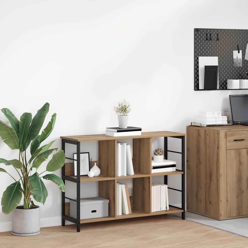 Vidaxl boekenkast 6-laags 102 x 32 x 72,5 cm bewerkt hout