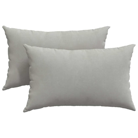 Vidaxl sofa kussens 2 stuks lichtgrijs 50 x 30 cm stof