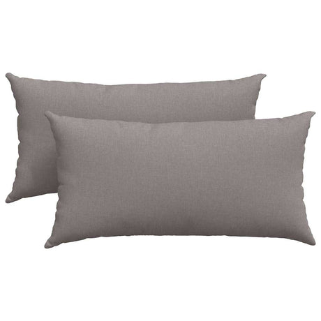 Vidaxl sofa kussens 2 pcs taupe 80 x 40 cm stof
