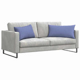 Vidaxl sofa kussens 2 st stof jeans blauw 80 x 40 cm