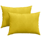 Vidaxl sofa kussens 2 stuks geel 70 x 50 cm cordstof