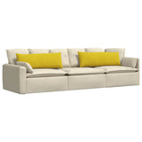 Vidaxl sofa kussens 2 stuks geel 120 x 40 cm cordstof