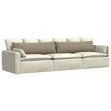 Vidaxl sofa kussens 2 stuks taupe 145 x 40 cm stof