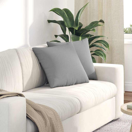 Vidaxl sofa kussens 2 st stof wolkengrijs 45 x 45 cm