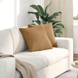 Vidaxl sofa kussens 2 stuks bruin 45 x 45 cm cordstof