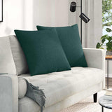 Vidaxl sofa kussens 2 st stof donkergroen 60 x 60 cm