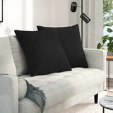 Vidaxl sofa kussens 2 pcs zwart 80 x 80 cm stof
