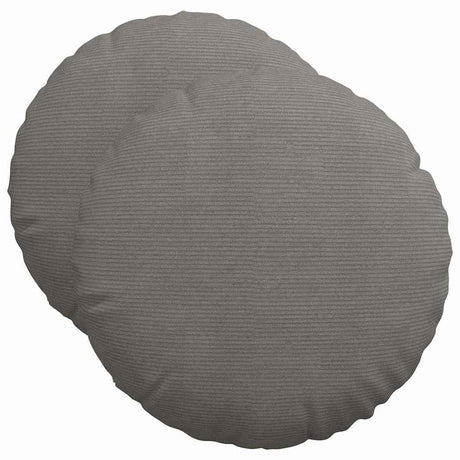 Vidaxl zitkussens 2 pcs lichtgrijs ø 50 cm katoen stof