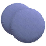 Vidaxl zitkussens 2 st stof jeans blauw ø60 x 21 cm