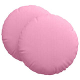 Vidaxl zitkussens 2 pcs roze ø60 x 21 cm stof