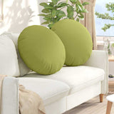 Vidaxl zitkussens 2 st stof lichtgroen ø80 x 29 cm