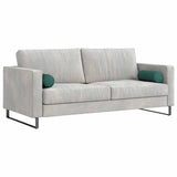 Vidaxl bolster kussens 2 st stof donkergroen ø 15 x 40 cm