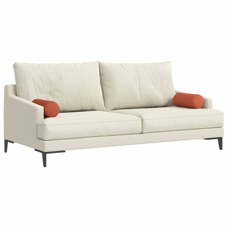 Vidaxl bolster kussens 2 stuks rood-oranje ø 15 x 40 cm cordstof