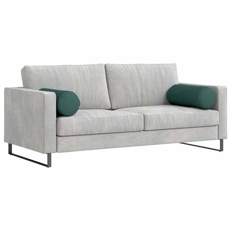 Vidaxl bolster kussens 2 st stof donkergroen ø 25 x 70 cm