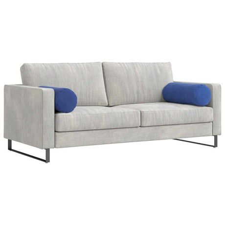 Vidaxl bolster kussens 2 stuks politieblauw ø 25 x 70 cm cordstof