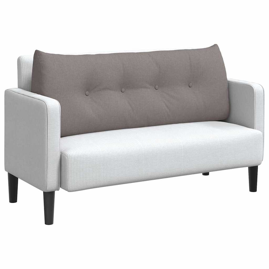 Vidaxl rugkussen taupe 120 x 24 x 50 cm stof