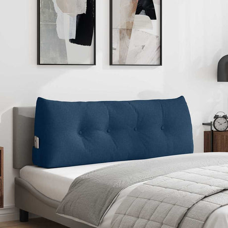 Vidaxl rugkussen blauw 120 x 24 x 50 cm stof